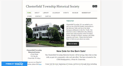 Desktop Screenshot of chesterfieldtwphistoricalsoc.org