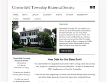 Tablet Screenshot of chesterfieldtwphistoricalsoc.org